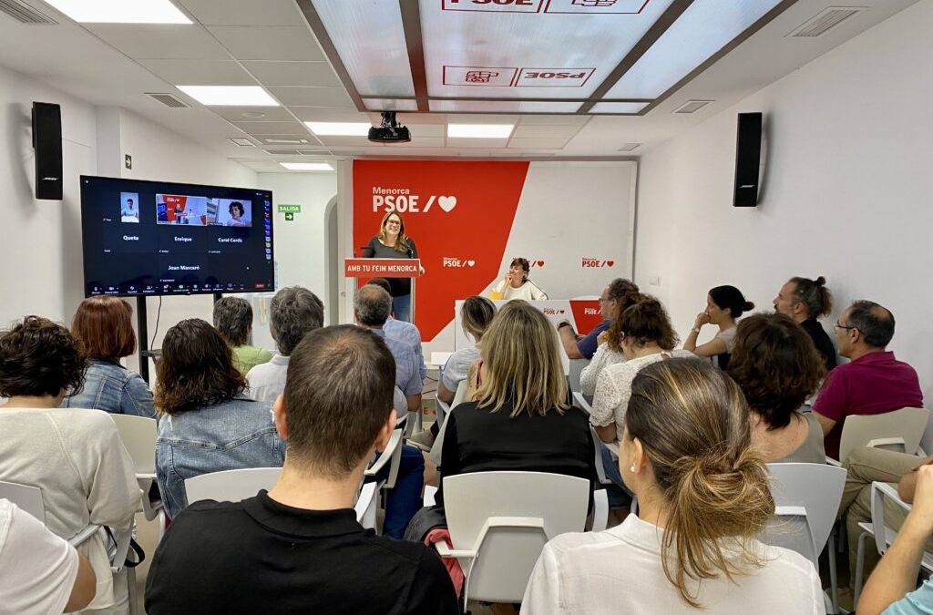 El PSOE Menorca celebra que Pepe Mercadal sea el número 2 de la candidatura en el Congreso de los Diputados, encabezada por Francina Armengol